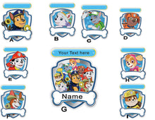 Load image into Gallery viewer, Paw Patrol Personalized boy &amp; girl PILLOWCASE with pillow, Size 12&quot;x 16&quot;, throw pillow, travel, bed, stroller, Toddlers. Kids, daycare nap. Custom, Kids Birthday Gift
